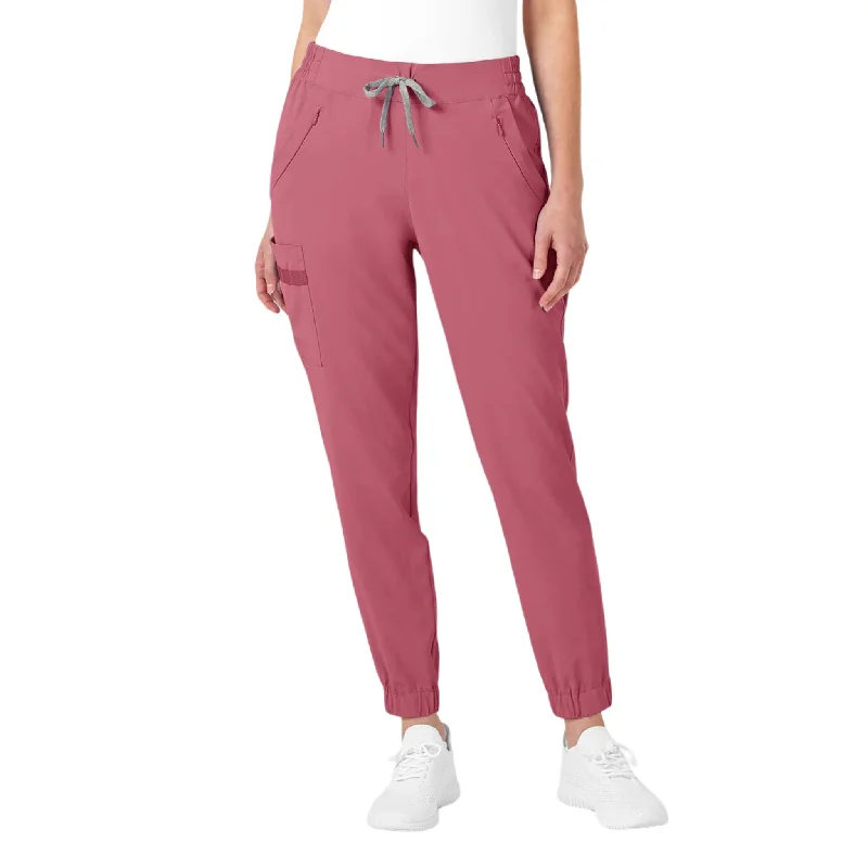  Women's Professional OutfitWonderWink Women's Jogger Scrub Pant - Rosebud