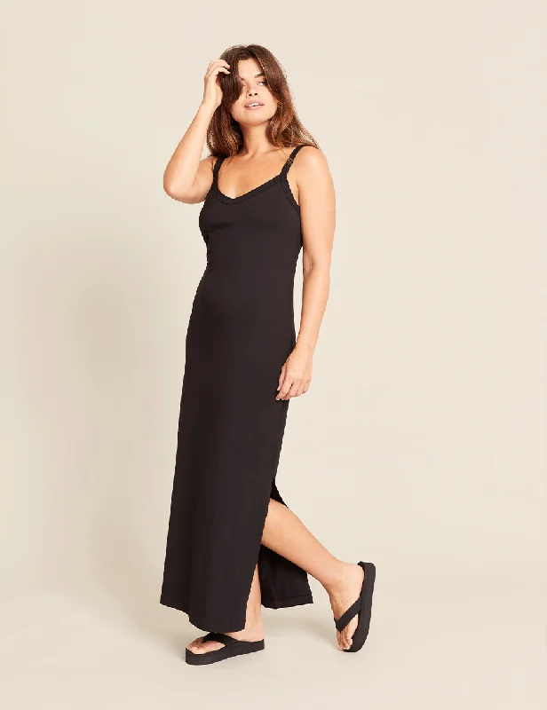  Timeless Women's OutfitV-Neck Slip Dress - Black