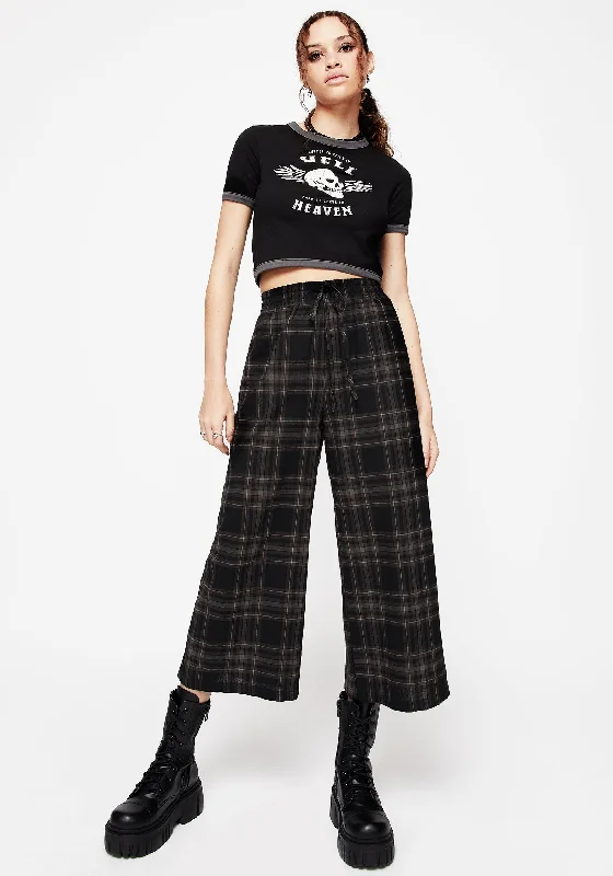  Vintage Style DealsClover Check Crop Trousers