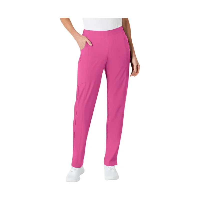  Women's Clothing Apparel SetsWonderWink Women's Flat Front Cargo Scrub Pant - Hot Pink