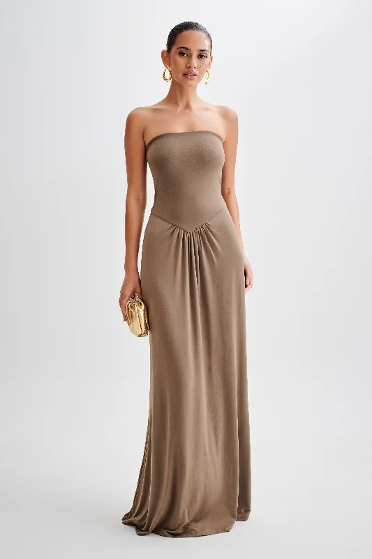  Women's Fashion ClothesRuby Strapless Slinky Maxi Dress - Coco