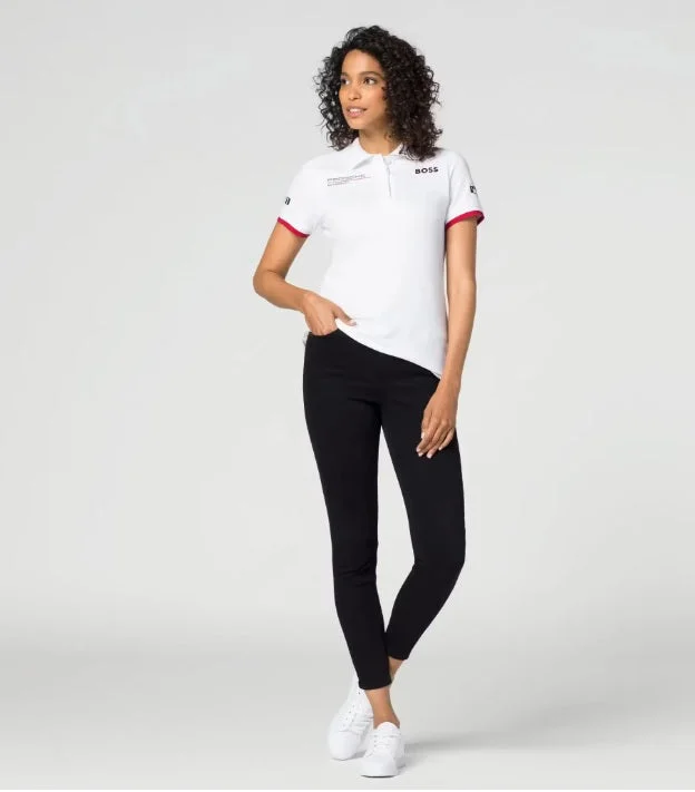  Women's Functional Outdoor GarmentsPorsche Women's Boss Polo Shirt (White) - Motorsport