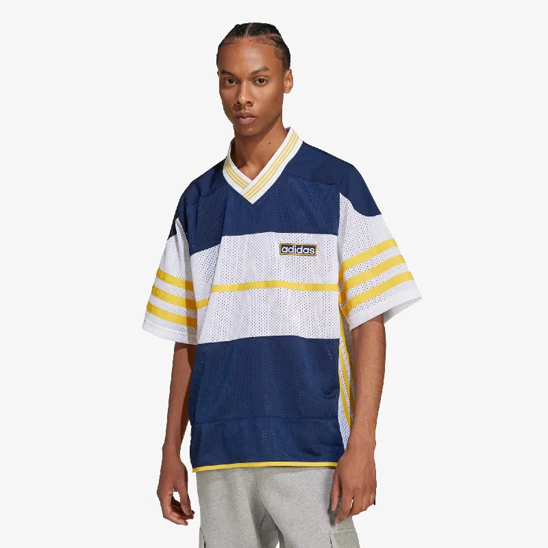  Women's Vintage-Inspired OutfitAdidas Originals | ADICOLOR ADIBREAK MESH JERSEY  { NIGHT INDIGO/WHITE/BOLD GOLD