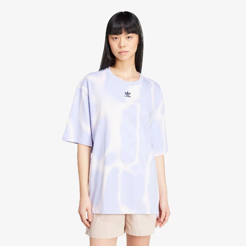  Stylish Women's AttireAdidas Originals | WMN'S DYE ALLOVER PRINT TEE  { VIOLET TONE