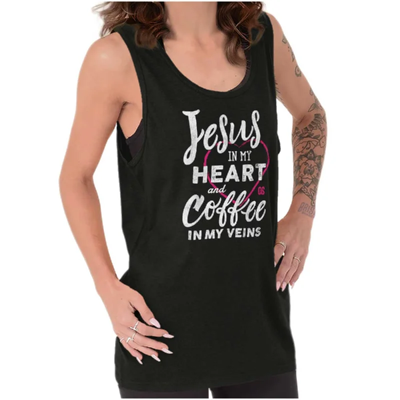  Women's Plus-Size ClothesCoffee Veins Tank Top