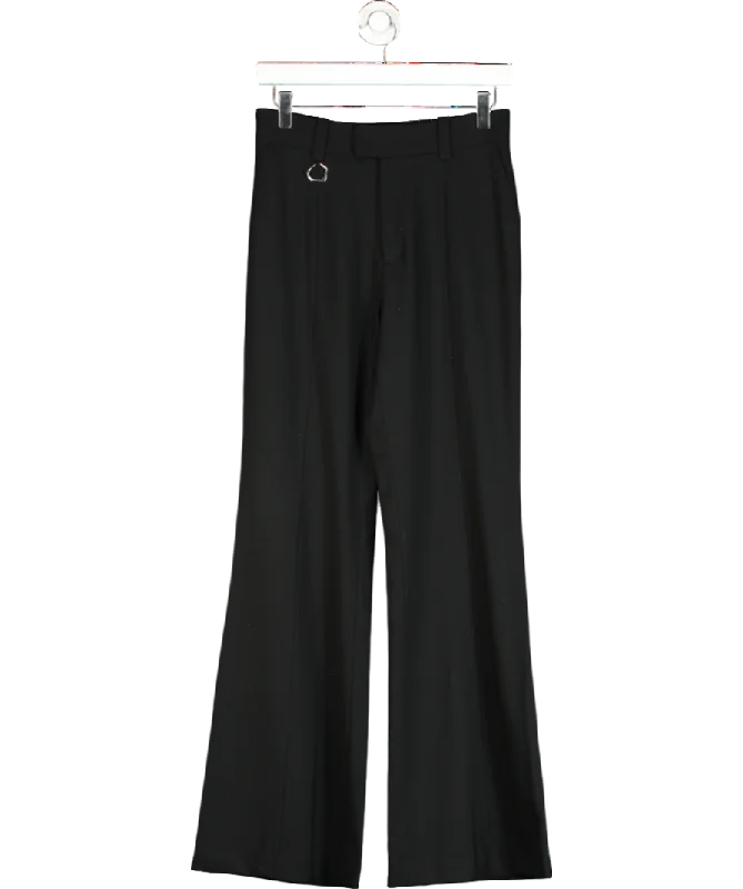  Browse Our Top ProductsFabrique Black Chance Flared Suit Trousers In Fine Wool UK S