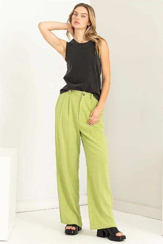  Sale Event, Prices RockPale Olive Relax Fit High Waisted Trousers