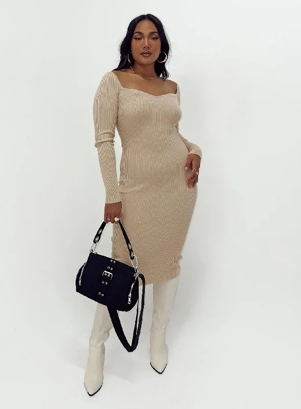  Style Without LimitsNeaman Midi Dress Beige