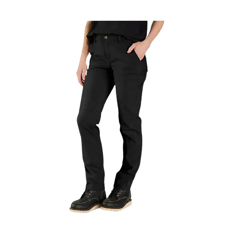  Women's Charming Outfit For EventsCarhartt Women's Rugged Relaxed Fit Canvas Work Pant - Black