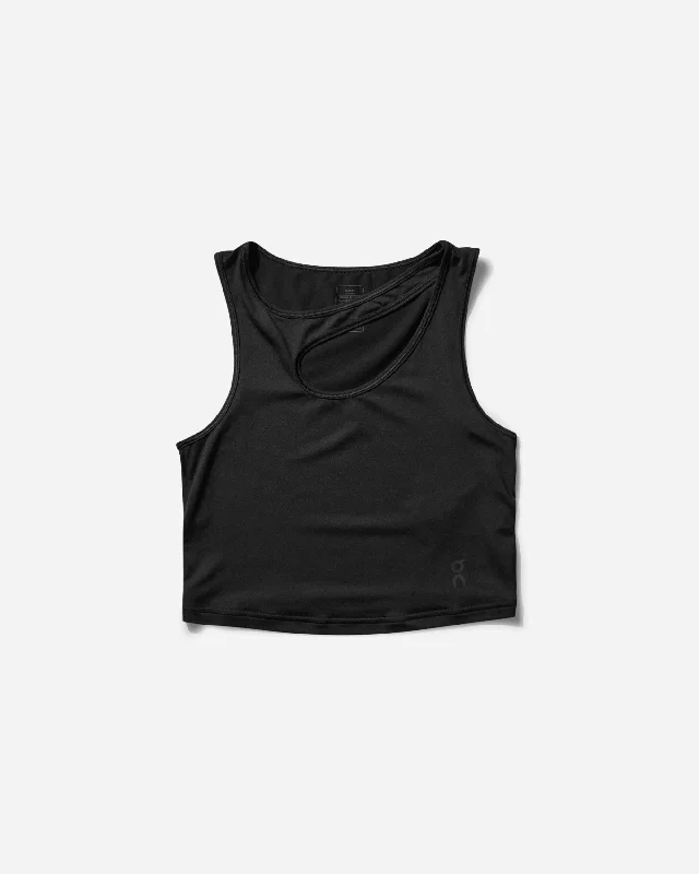  Women's Sporty Chic ClothesWomen's Studio Cut-Out Crop Top Black