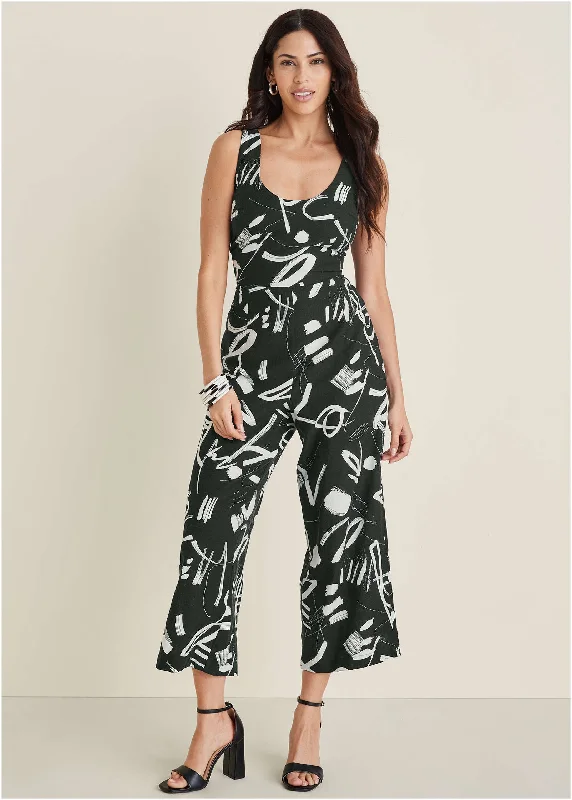  Classic Clothes For WomenLinen Jumpsuit - Modern Graffiti