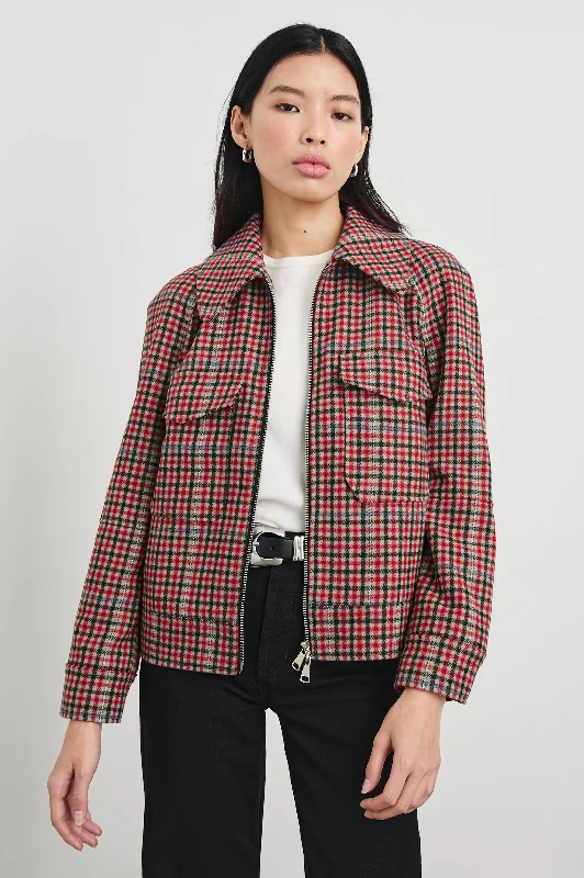  Women's Office OutfitCHEYENNE JACKET - CRIMSON MINI CHECK