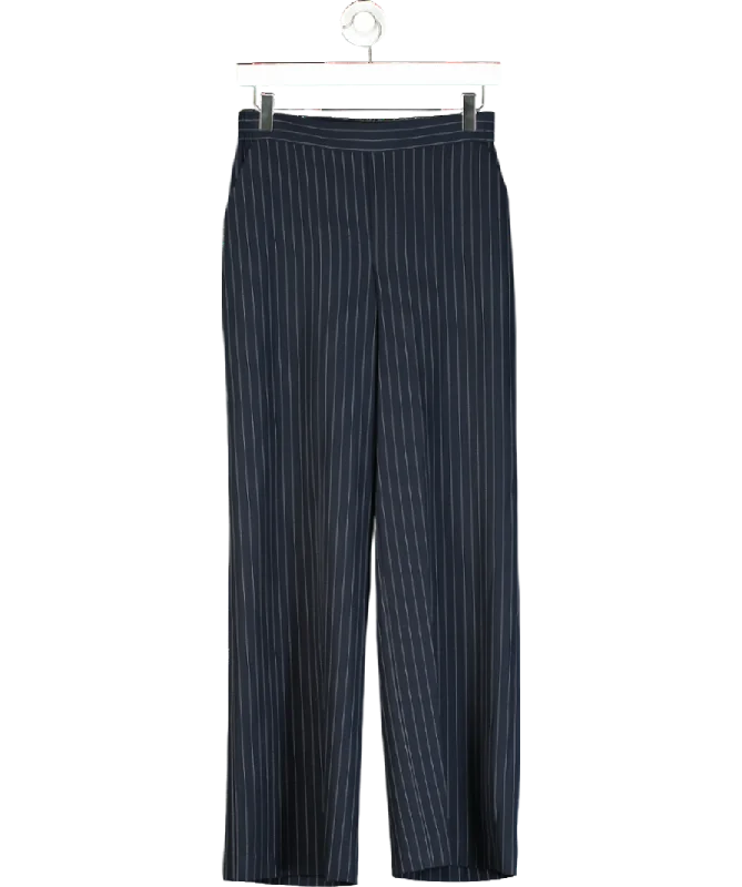  Flash SalesHelene Berman Blue Pinstriped Stretch Waistband Trouser UK S