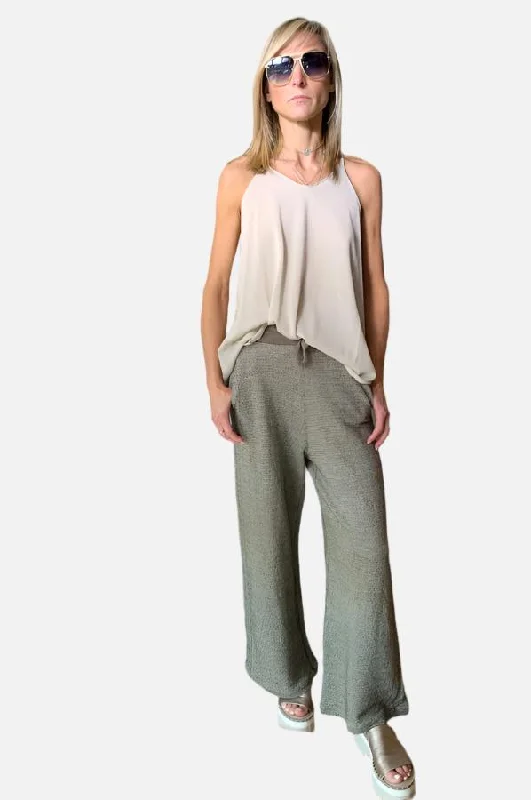  Women's Cozy Winter AttireWide Leg Pants - Multi