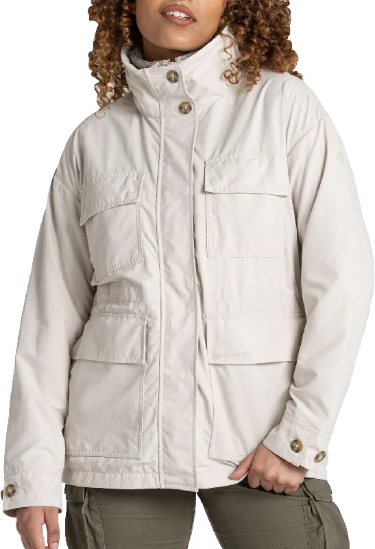  Vintage Clothing For WomenCraghoppers NosiLife Adventure Womens Jacket - Cream