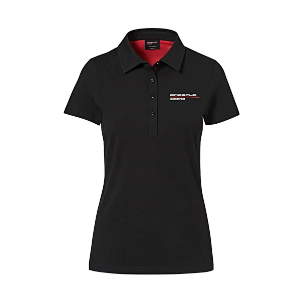  Women's Stylish Professional GarmentsPorsche Ladies Polo Shirt (Black)- Motorsport Collection