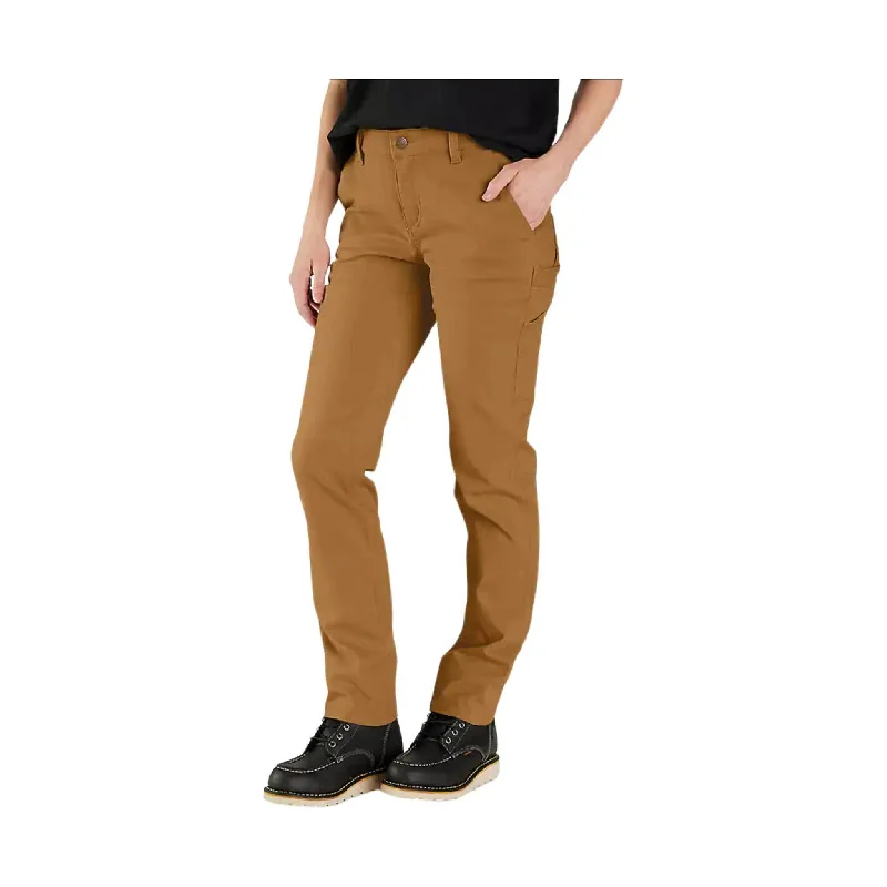  Vintage-Inspired GarmentsCarhartt Women's Rugged Relaxed Fit Canvas Work Pant - Carhartt Brown