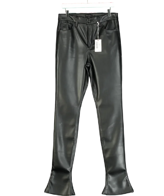  Shop The Hottest DealsGood American Black Faux Leather Slim Bootcut Trousers W31