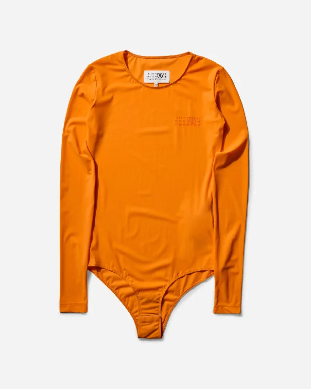  Formal Clothing For WomenWomen's Long-Sleeve Bodysuit Orange